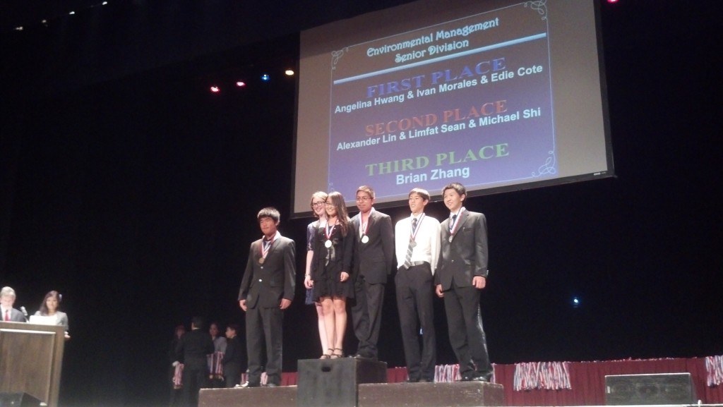 First Place in the LA County Science Fair! Team Marine